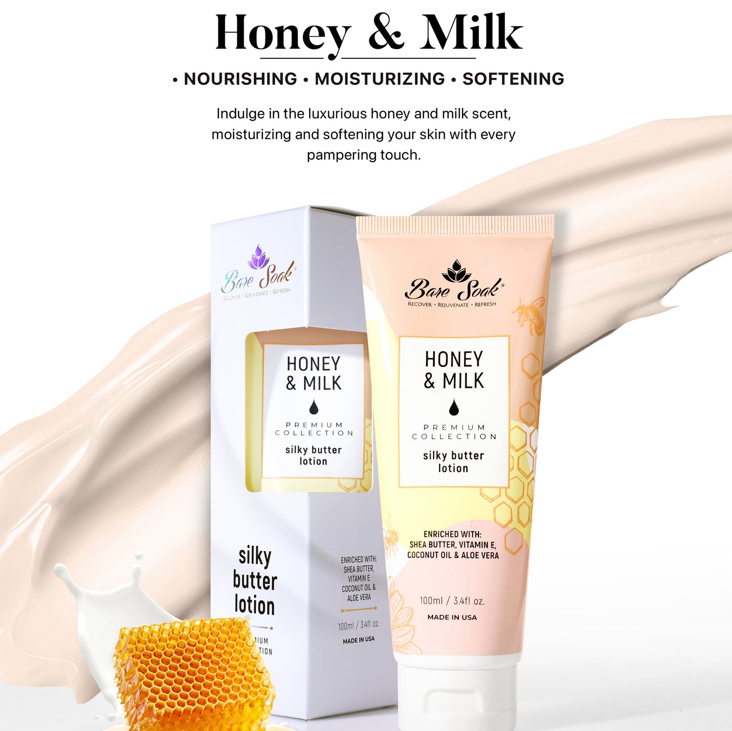 Silky Butter Lotion Case / Honey & Milk (50 Tubes)